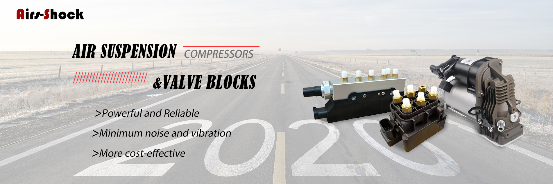 Air suspension compressor and block vale